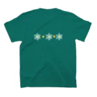 よもぎのショップの結晶と星 Regular Fit T-Shirtの裏面