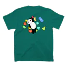 ぱんだ日和のボルダリングぱんだ　バックプリント スタンダードTシャツの裏面