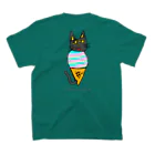 かじこじステッカー工房のねこあいすシリーズ スタンダードTシャツの裏面