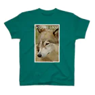 工房斑狼の狼犬ロックフォト Regular Fit T-Shirt