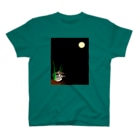 ヤストリの月とタマシギ♂♀ Regular Fit T-Shirt