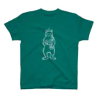 Metime Designs ☆ みぃたいむデザインの♨ふろねこ♨〈前後プリント〉 Regular Fit T-Shirt