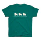 3本しっぽのビションフリーゼのSANBONSHIPPO NO BICHONFRISE Regular Fit T-Shirt