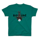 SHIROFUNE_mooooのBIG LOVE 黒鹿毛 Regular Fit T-Shirt