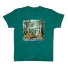 MistyStarkのクレイアートで作られた動物たちと森　ー　Animals and forest made with clay art　ー Regular Fit T-Shirt