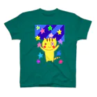 おはなまとぺ@LINEスタンプ販売中のとらねこねここ ながれぼし スタンダードTシャツ