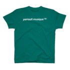 perrault musique™のperrault musique "WHITE" logo Regular Fit T-Shirt