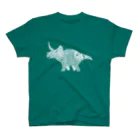 新谷べにのトリケラトプス白 Regular Fit T-Shirt