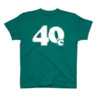 シンプルロゴtシャツbyアンディの40℃シンプルロゴtシャツ（白文字） Regular Fit T-Shirt