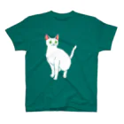 ねこの巣の白猫 スタンダードTシャツ