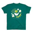 TOSHINORI-MORIの鳥と野ぶどう（キミドリ） Regular Fit T-Shirt