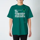 沖 良矢のVue.js日本ユーザーグループスタッフ（ネガ） スタンダードTシャツ