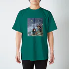 yamanecowoの「えんどうさん」 Regular Fit T-Shirt