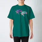 どうぶつのホネ、ときどきキョウリュウ。の2ひきのオサガメ スタンダードTシャツ