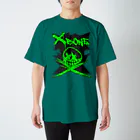 Ａ’ｚｗｏｒｋＳのRAKUGAKIXBONE GRNonBLK スタンダードTシャツ