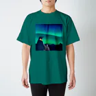 Icchy ぺものづくりの南極のオーロラ スタンダードTシャツ