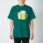 ワカボンドのシロクマさんとビールジョッキ Regular Fit T-Shirt