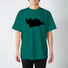 喫茶こぐまやのドヤ顔黒猫 スタンダードTシャツ