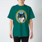 サバ白雑種猫のなめこちゃん屋のなめこちゃん（肖像画） Regular Fit T-Shirt