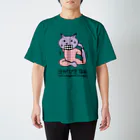 dot.dot.monsterのヨガ初心者ねこ君 スタンダードTシャツ