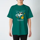 QROOVYのハヌマンラングール　アコースティックギター　pat01 Regular Fit T-Shirt