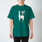 QROOVYのアルパカさんとラングールくん　pat01 Regular Fit T-Shirt