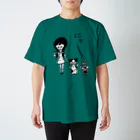 kumako33のにゃー白入りT スタンダードTシャツ