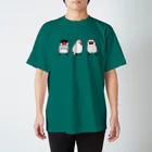 文鳥堂のわんぱく文鳥 スタンダードTシャツ