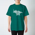 新谷べにのトリケラトプス白 スタンダードTシャツ