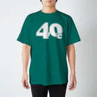 シンプルロゴtシャツbyアンディの40℃シンプルロゴtシャツ（白文字） Regular Fit T-Shirt