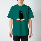 小鳥と映画館のネコとパン Regular Fit T-Shirt