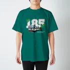 やすこーん（YASCORN）鉄道の鉄道：「踊り子」185系デザイン（濃色用） スタンダードTシャツ