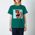 rakugakitt7のold school(レッサーパンダ)  スタンダードTシャツ