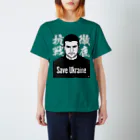 独立社PR,LLCのウクライナ応援 Save Ukraine 徹底抗戦 スタンダードTシャツ