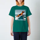 studio eizoのおいら波乗り🐕犬サーファー🏄 スタンダードTシャツ