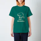 OSUWARe:の白いティラノサウルスさん Regular Fit T-Shirt