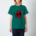 CUBIC ITEMのDevil Skull-Red- Regular Fit T-Shirt