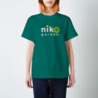 Niko  Gardenのニコガーデン白ロゴ スタンダードTシャツ