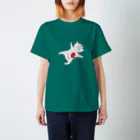 豚人イラストのパンダ武島のレッドビッグピックピッグ Regular Fit T-Shirt