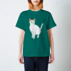 ねこの巣の白猫 スタンダードTシャツ