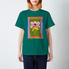 New koのCheck check check floflower Regular Fit T-Shirt