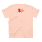 山の門のツノゼミ（赤） Regular Fit T-Shirtの裏面