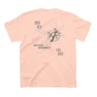 Hitotsuki Designのたまラン/イエローorアプリコット スタンダードTシャツの裏面
