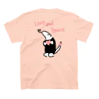 ミナミコアリクイ【のの】の【バックプリント】Love and Peace Regular Fit T-Shirtの裏面