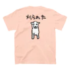 ひつじや ののの【表裏プリント】ひつじの毛刈り スタンダードTシャツの裏面