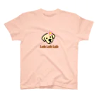 Lab Lab Lab ♡きゅん♡なラブラドールのフラワーラブリー♡イエローラブ スタンダードTシャツ