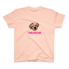 Lab Lab Lab ♡きゅん♡なラブラドールのフラワーラブリー♡チョコラブ スタンダードTシャツ