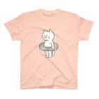 KAWAGOE GRAPHICSのプールが苦手な猫 スタンダードTシャツ