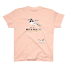 LittleLoroの白鶺鴒 セキレイの優雅なお散歩 0575 ハクセキレイ てけてけ フンフン スタンダードTシャツ