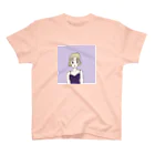 Hinanochin.shopのMs. Blonde Short Hair スタンダードTシャツ